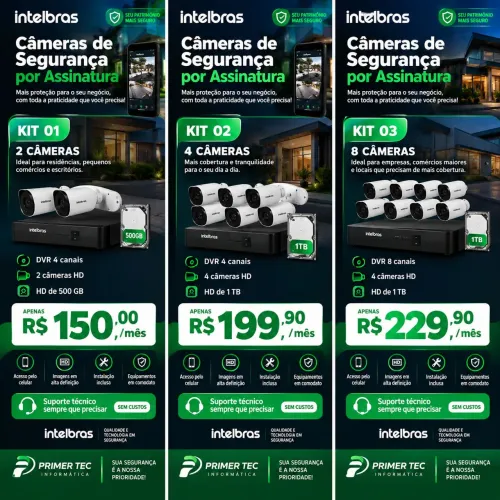 Câmeras por assinatura 