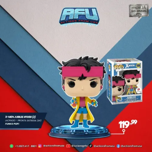 Jubilee #1086 (Jubileu) Funko Pop -X-Men