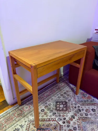Mesa escrivaninha madeira maciça mel