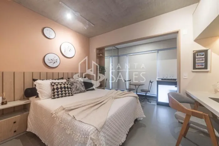 Studio em Santo Amaro: Apartamento à Venda com 1 Quarto, 1 Banheiro e 25m² em São Paulo-SP
