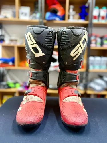 Bota Sidi Crossfire 3 SRS Vermelha/Preta Número 41/42