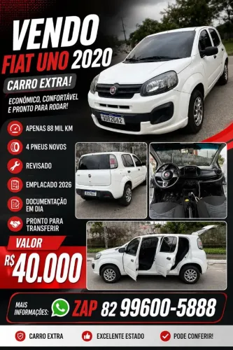 Fiat Uno Attractive 1.0 EVO Fire Flex 8V 5P 2020