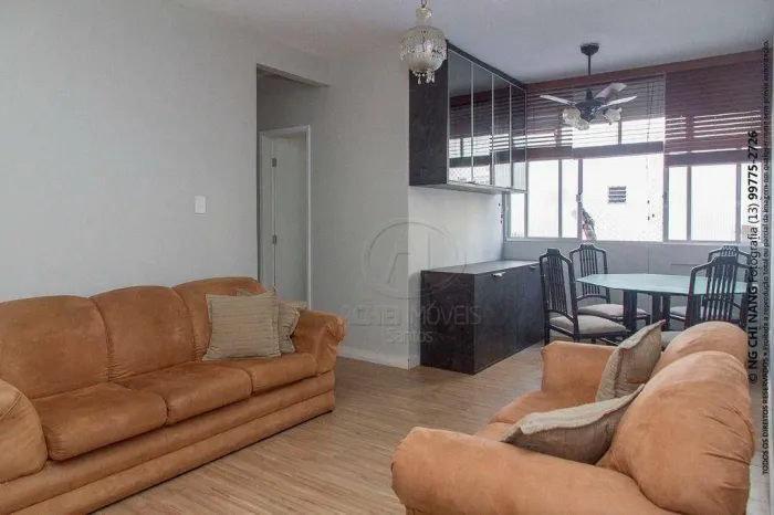 Apartamento mobiliado para alugar - Boqueirão - Santos/SP