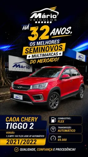Chery Tiggo 2 Look 1.5 16V Flex Aut.5p 2022