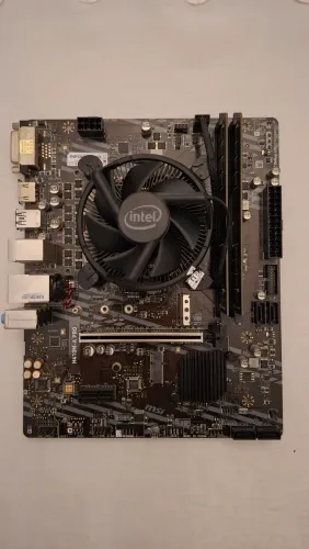 Kit placa mãe, processador e memória