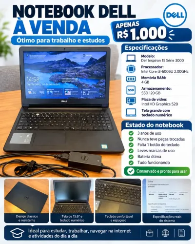 Notebook em perfeito estado 
