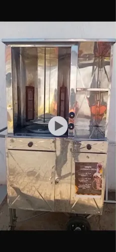 Máquina de churrasco grego carrinho