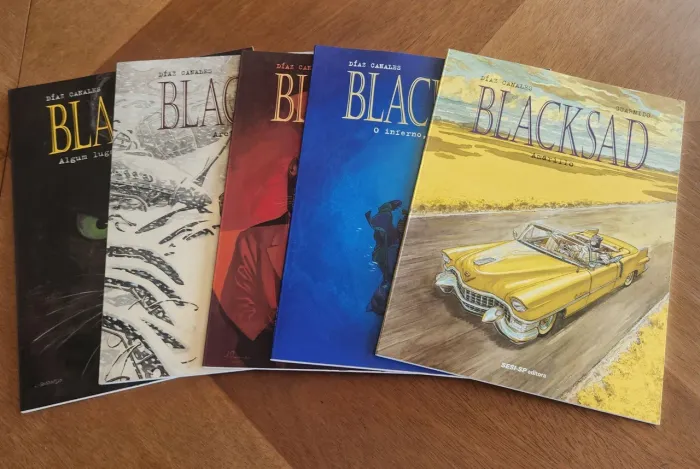 Hq graphic novel coleção completa Blacksad - 5 volumes excelentes