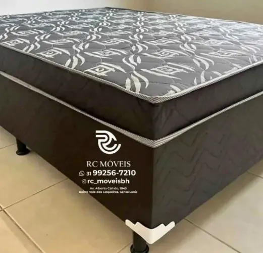 Base box casal com Molas Ensacadas OrthoBox 1.38x1.88 Completa