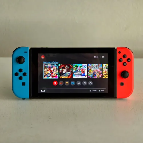 Nintendo Switch V2 Desbloqueado - ÓTIMO - OPORTUNIDADE 