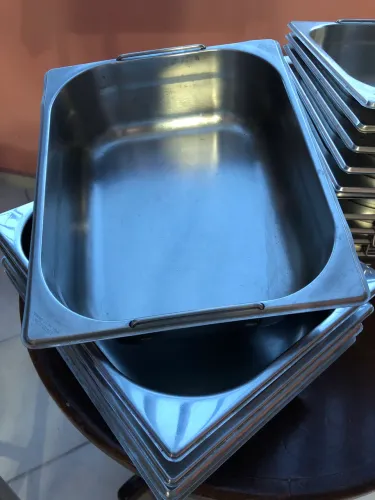 Cubas de inox para restaurante buffet GN1/2 100mm
