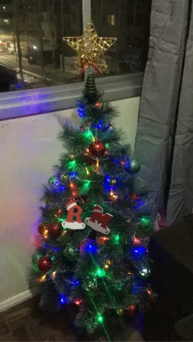Arvore Nevada de Natal Completa