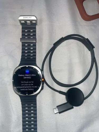 Samsung Galaxy Watch Ultra Smartwatch 47mm LTE, Galaxy AI, Titânio Prata