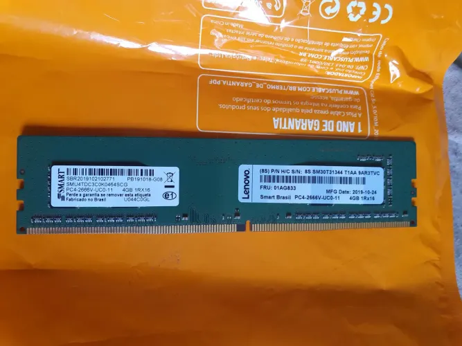 Memória RAM Lenovo DDR4 4GB