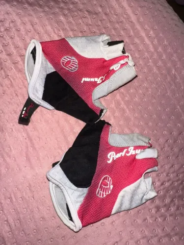 Manguito Ciclismo Feminino Be Fast Rosa e branco - Tam P