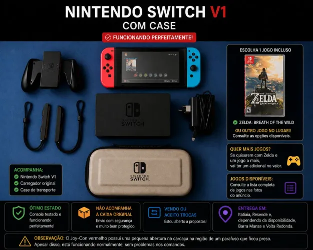 vendo ou troco Nintendo switch