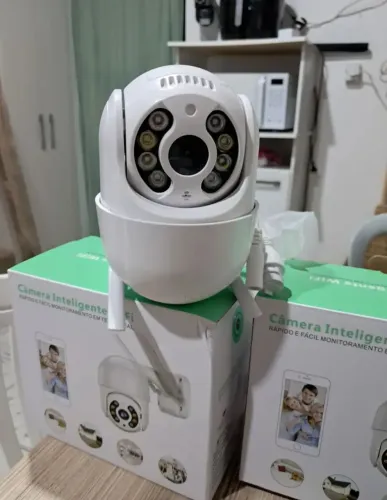 CÂMERA IP 360 + CARTÃO SD 32GB APP ICSEE (NOVA LACRADA)