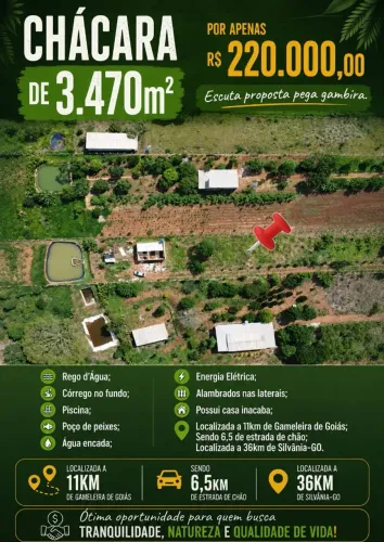 Chácara para lazer ou moradia