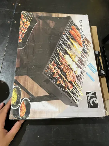 Churrasqueira Maleta Dobrável Portátil