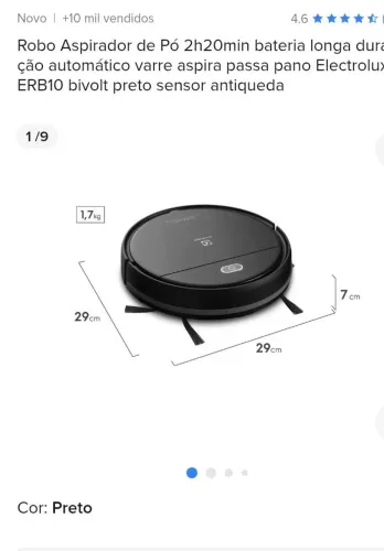 Aspirador de pó robô