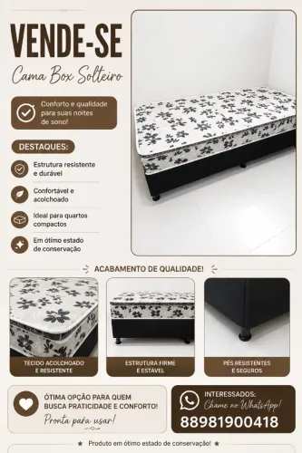 cama box solteiro