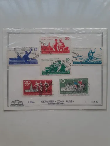 RAROS SELOS. SÉRIE COMPLETA. GERMANIA. ZONA RUSSA 1962.