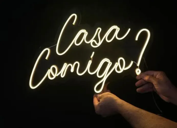 Placa letreiro led 