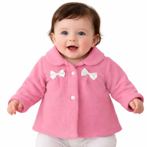 Casaquinho Bebê Pelúcia Tamanho de 0 a 3 meses até 9 a 12 meses