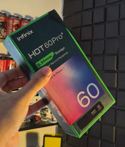 [NA CAIXA] Infinix HOT 60 Pro+ 6,78" mais fino do mundo 5,95mm,tela curva 3D de 144 Hz 45W