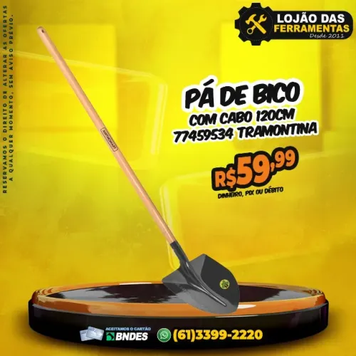 Pá de Bico Com Cabo 120Cm * Tramontina