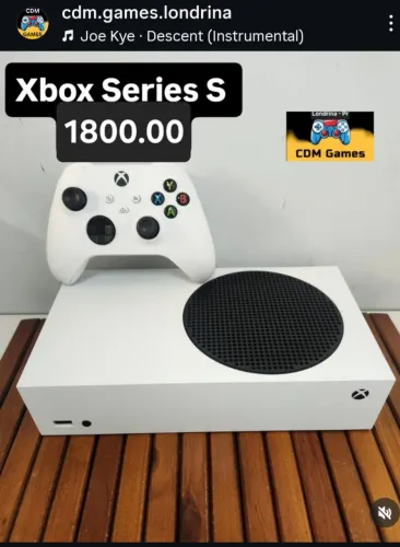 Xbox Series S Seminovo 1800.00 - 3M Garantia- Não Aceito Oferta