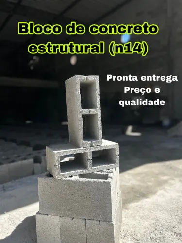 Bloco estrutural de concreto 