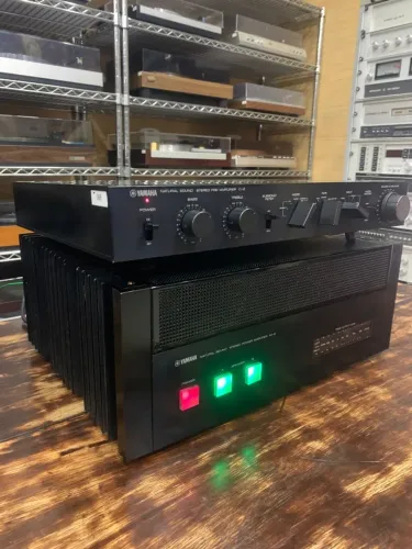 Amplificador Power Potencia + Pré C-2 + Power M-2 Yamaha - Jbl Som Receiver Vintage Lancha