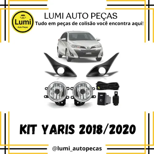 KIT Farol Milha Toyota Yaris 2018 2019 2020 - NOVO!!