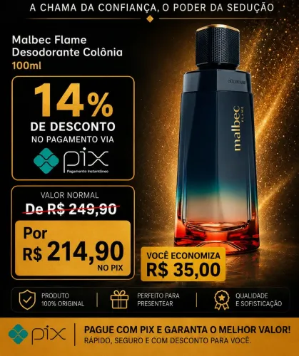 Malbec Flame Colônia 100MI - O boticário