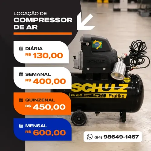 Aluguel de Compressor de Ar 50L