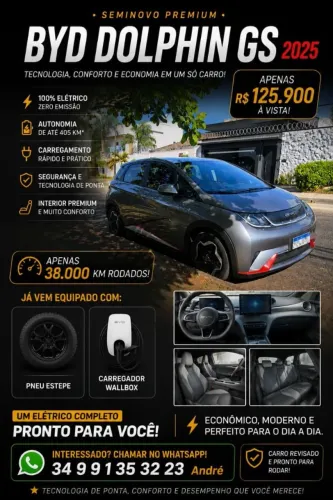 BYD Dolphin EV (Elétrico) 2025