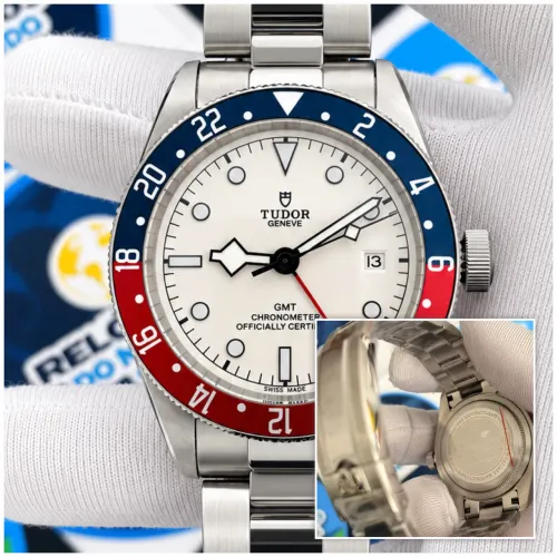 RELOGIO TUDOR BLACK BAY GMT FUNDO BRANCO