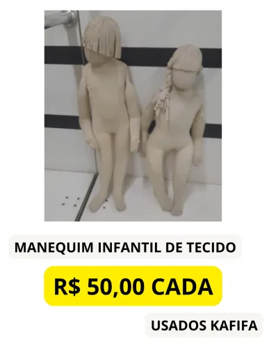 Manequim infantil de tecido