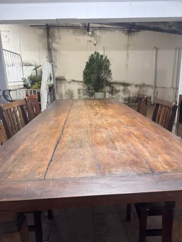Mesa de madeira peroba rosa
