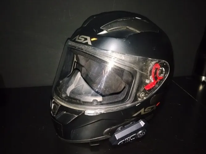 Capacete ASX City Solid Preto Grafite Fosco tamanho 56