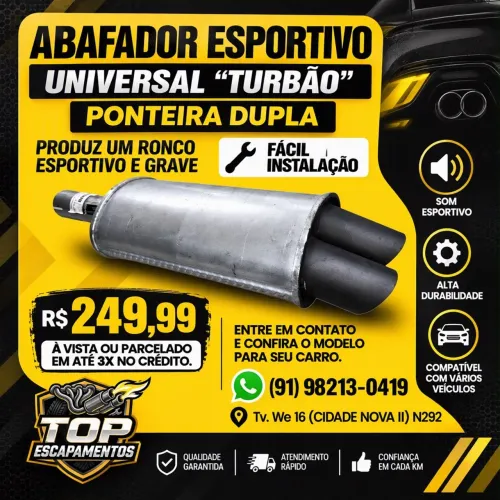 Escapamento esportivo