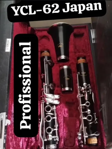 Clarinete YAMAHA YCL-62 Madeira Profissional Japan sem uso = a nova