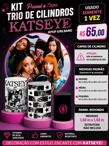 Kit Painel E Capa Trio De Cilindros Katseye Kpop Girlband