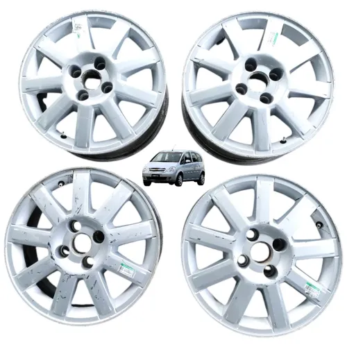 Jogo roda aro 15 4x100 gm meriva corsa celta montana astra