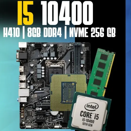 Kit Upgrade Intel Core i5 10400 + Gigabyte H410M + 8GB RAM 