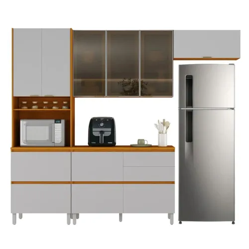 Armário De Cozinha Completa 8 Portas 5 Gavetas