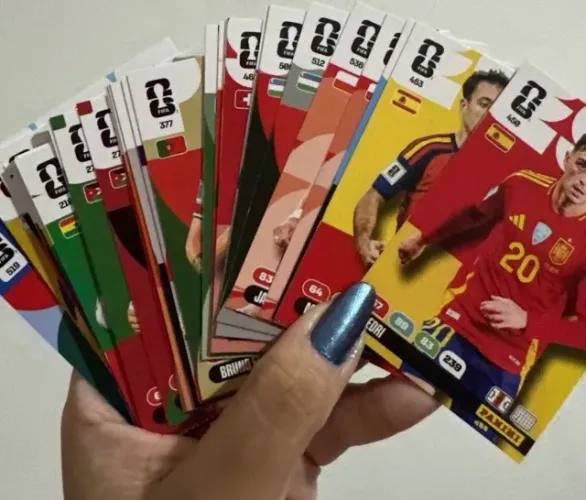 Kit 100 cards Adrenalyn copa do mundo 2026 panini figurinhas