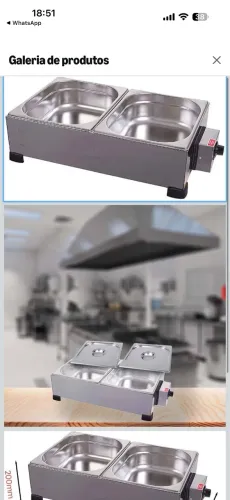 Derretedeira 2 Cubas 2.5 kg, 220V, Marchesoni Profissional, Inox NOVO/LACRADO