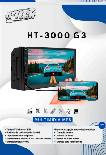 Vendo rádio e multimídia mp5 bluetooth